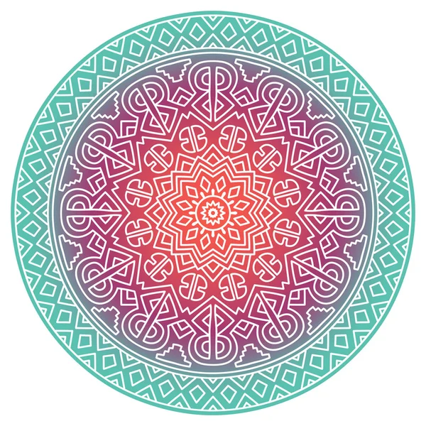 Vector redondo Mandala — Archivo Imágenes Vectoriales