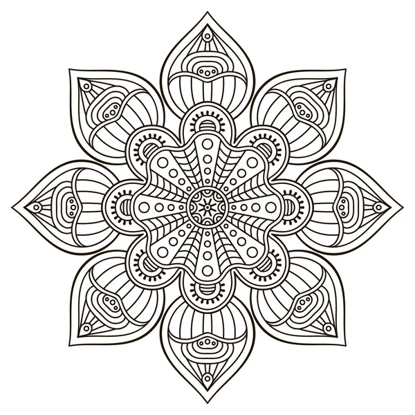 Mandala rond vectoriel — Image vectorielle