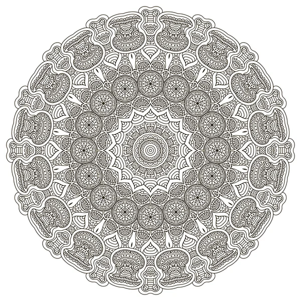 Vettore rotondo Mandala — Vettoriale Stock