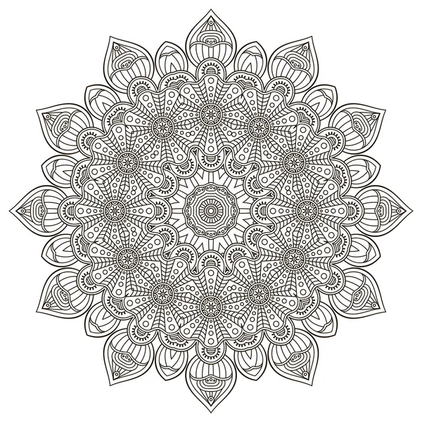 Vector runda Mandala — Stock vektor