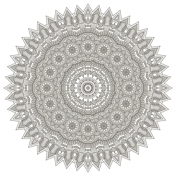Mandala rond vectoriel — Image vectorielle