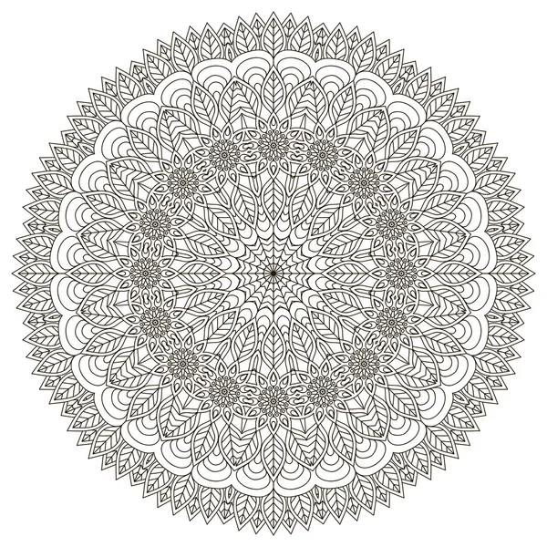 Vektorové kolo Mandala — Stockový vektor