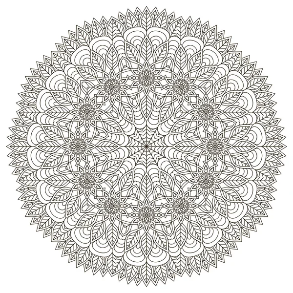 Vettore rotondo Mandala — Vettoriale Stock