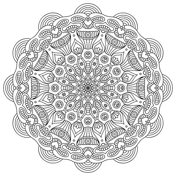 Vektorové kolo Mandala — Stockový vektor