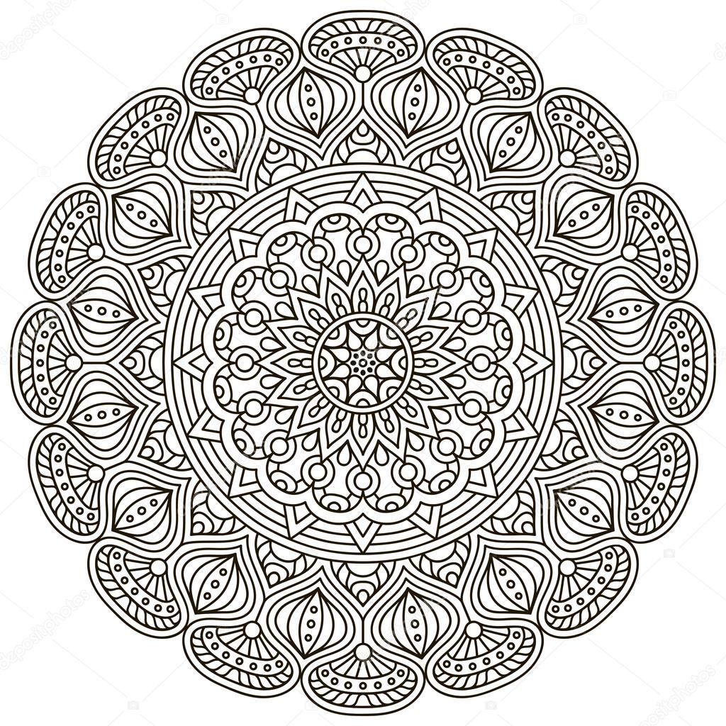 Vector round Mandala