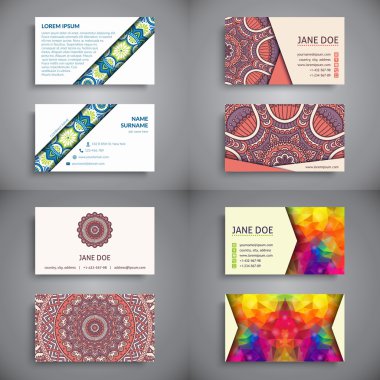 Kartvizit. Vintage dekor elementleri.