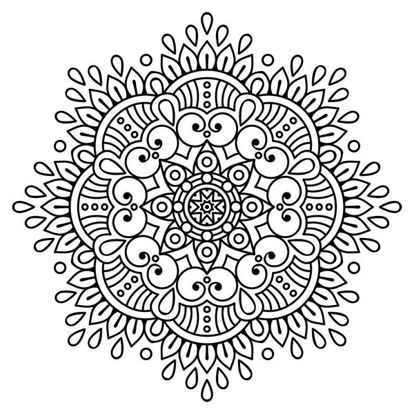 Vektorindian Mandala — Stock vektor