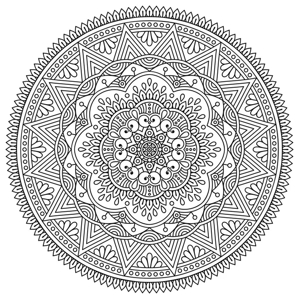 Vetor indiano Mandala — Vetor de Stock