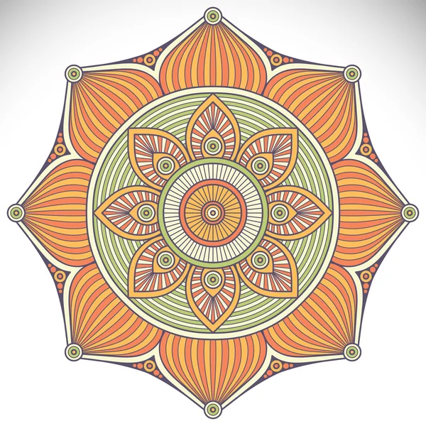 Wektor indyjski Mandala — Wektor stockowy