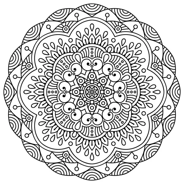 Vectorindiaan Mandala — Stockvector