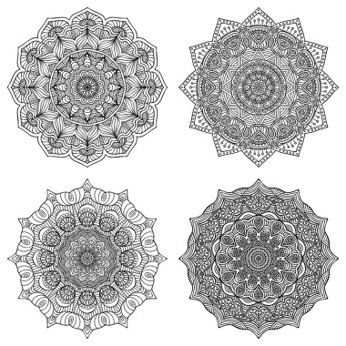 Vektör süslemeleri Mandala