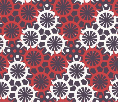 etnik çiçek seamless modeli