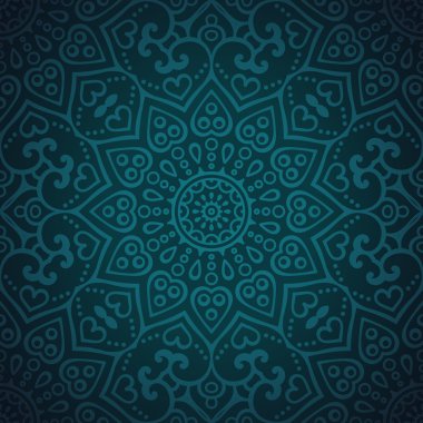 etnik çiçek seamless modeli