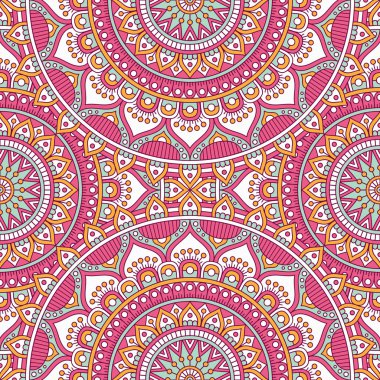 etnik çiçek seamless modeli