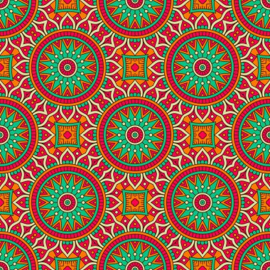 etnik çiçek seamless modeli