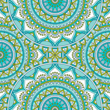 etnik çiçek seamless modeli