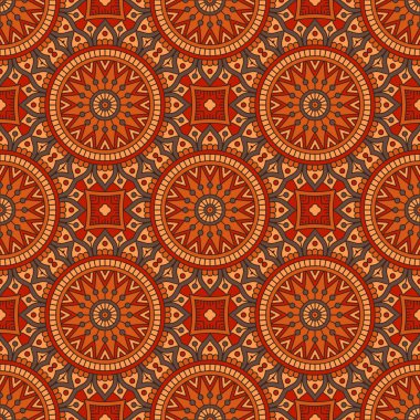 etnik çiçek seamless modeli