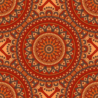 etnik çiçek seamless modeli