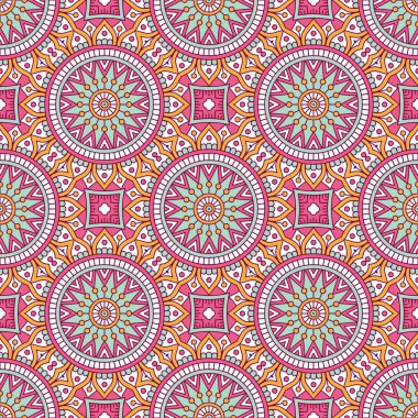 etnik çiçek seamless modeli