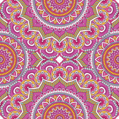 etnik çiçek seamless modeli