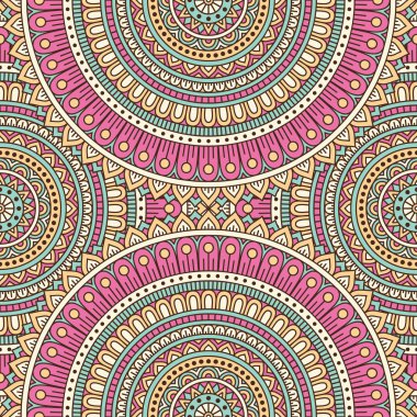 etnik çiçek seamless modeli