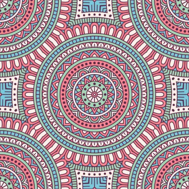 etnik çiçek seamless modeli