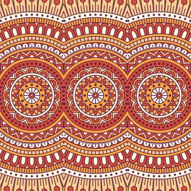 etnik çiçek seamless modeli