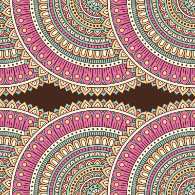 etnik çiçek seamless modeli