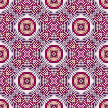 etnik çiçek seamless modeli