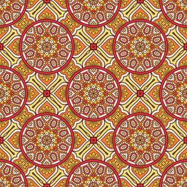 etnik çiçek seamless modeli