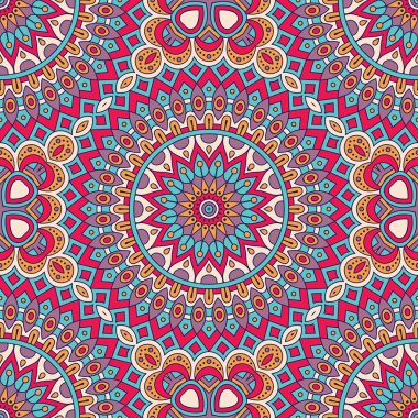 etnik çiçek seamless modeli