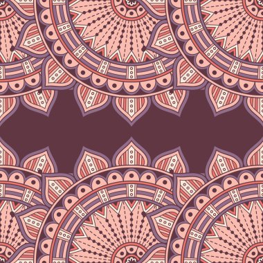 etnik çiçek seamless modeli