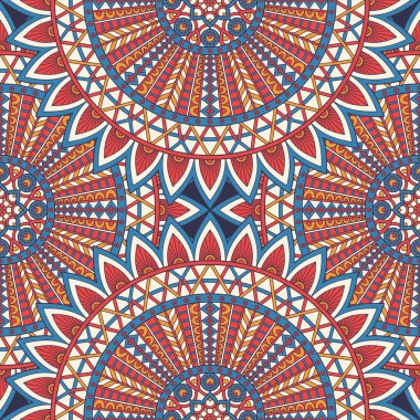 etnik çiçek seamless modeli