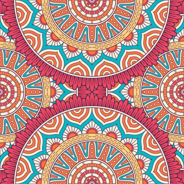 etnik çiçek seamless modeli