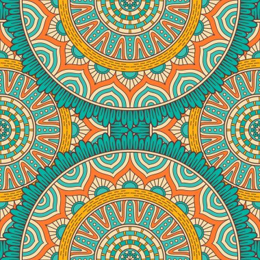 etnik çiçek seamless modeli