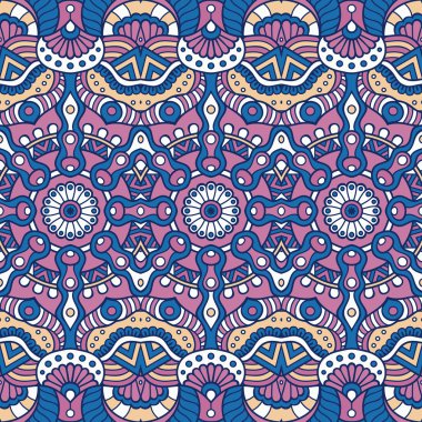 etnik çiçek seamless modeli