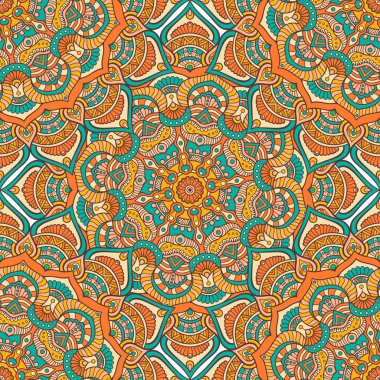 etnik çiçek seamless modeli