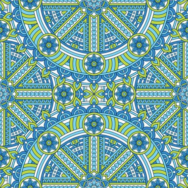 etnik çiçek seamless modeli