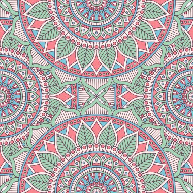 etnik çiçek seamless modeli