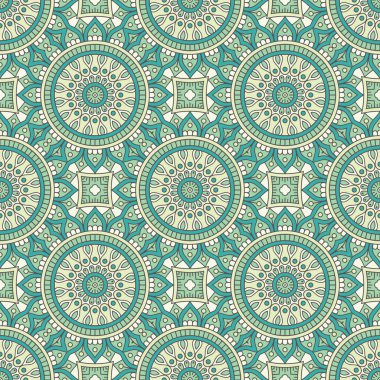 etnik çiçek seamless modeli