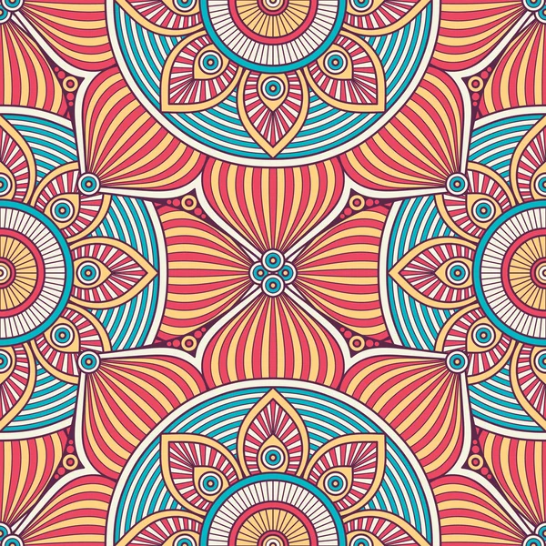 etnik çiçek seamless modeli