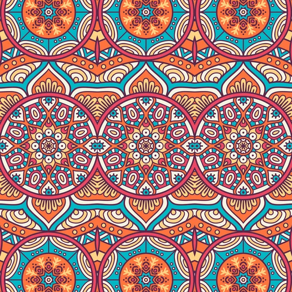 Ethnic floral seamless pattern — Stock Vector