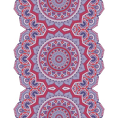 etnik çiçek seamless modeli