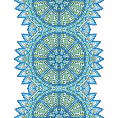 etnik çiçek seamless modeli