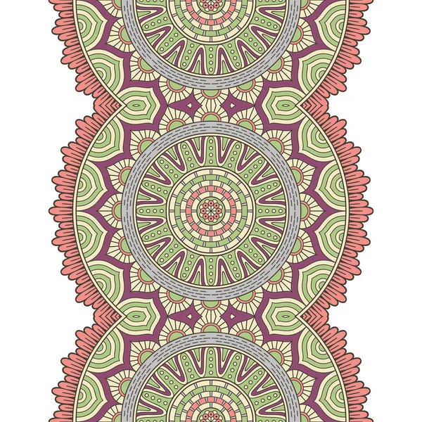 Patrón sin costura floral étnico — Vector de stock