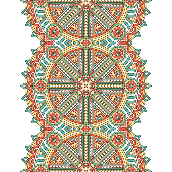 Ethnic floral seamless pattern — Stock Vector