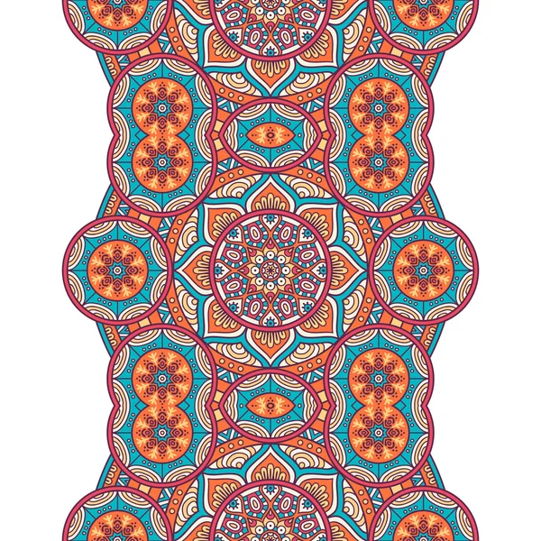 Patrón sin costura floral étnico — Vector de stock