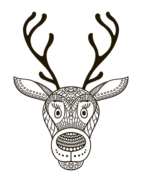 Na białym tle jelenia - ilustracja wektorowa — Wektor stockowy