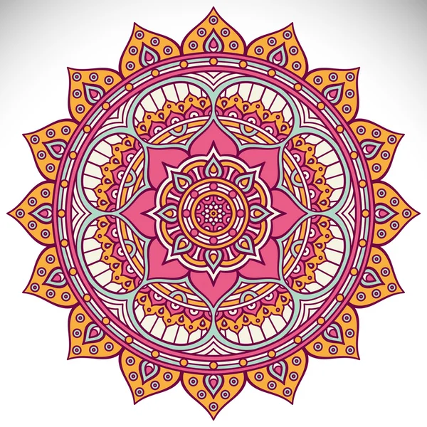 Mandala en estilo étnico — Archivo Imágenes Vectoriales