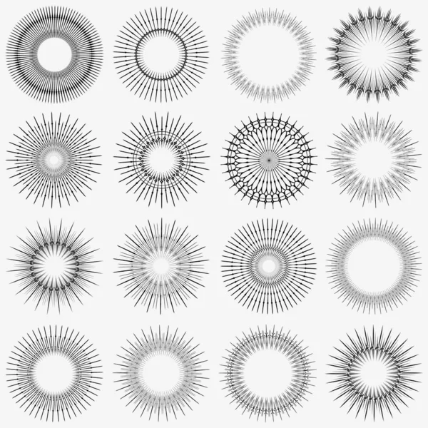 Elemento del círculo radial — Archivo Imágenes Vectoriales